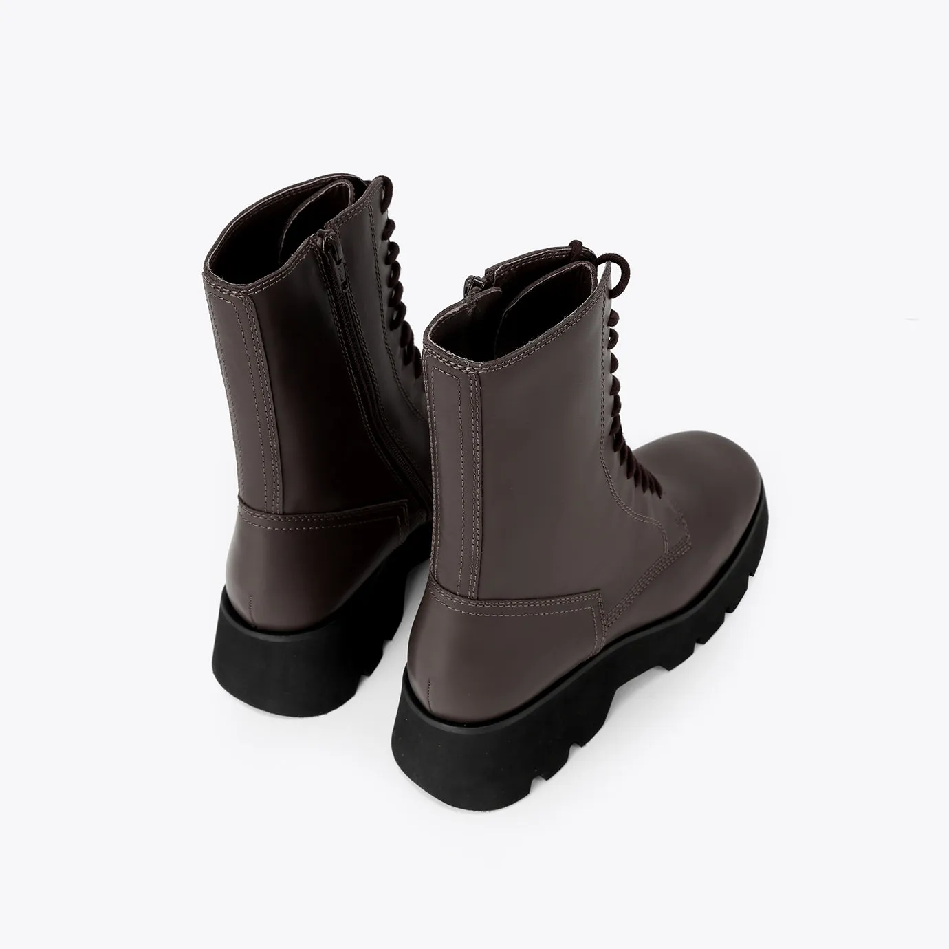 Beracamy YULIA Tie Boot - Dark Lavender