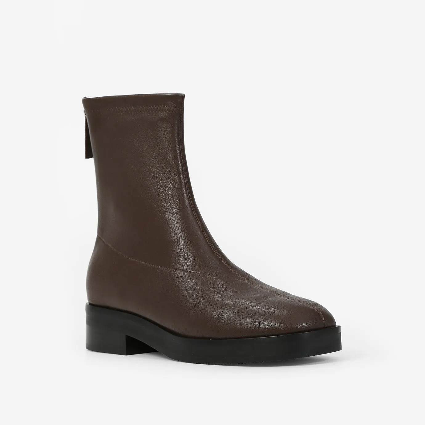 Beracamy Zip Ankle Boot - Cacao