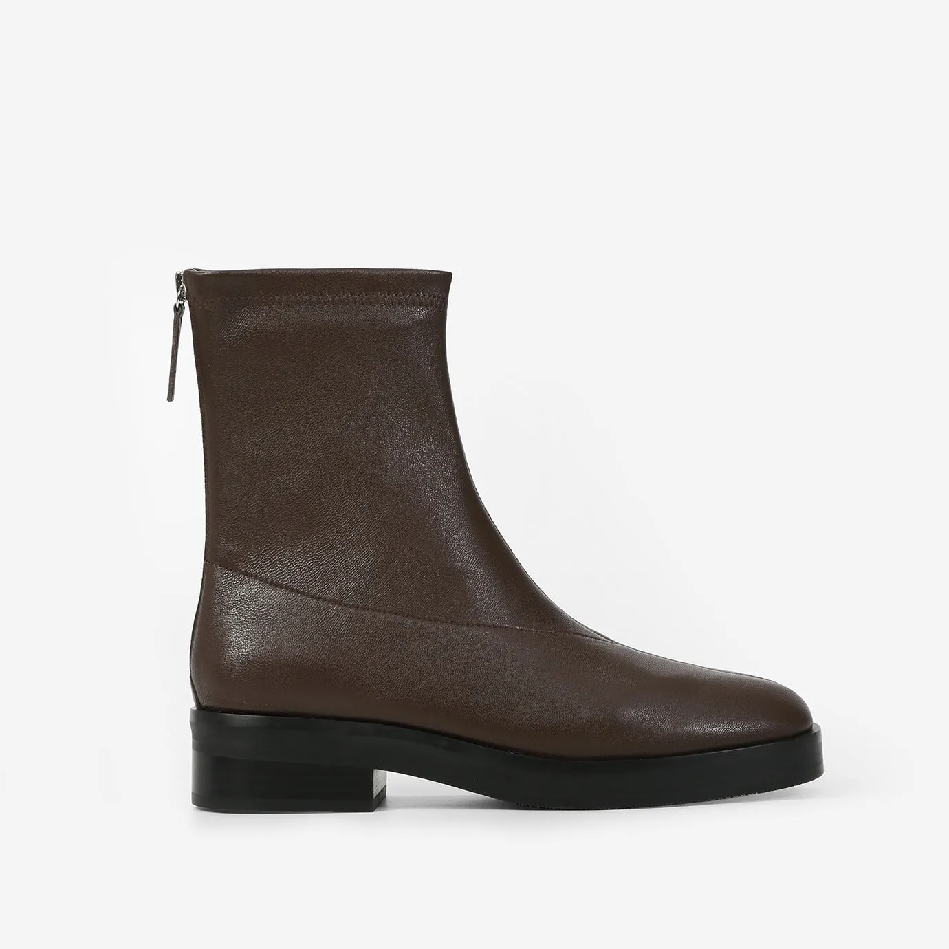 Beracamy Zip Ankle Boot - Cacao