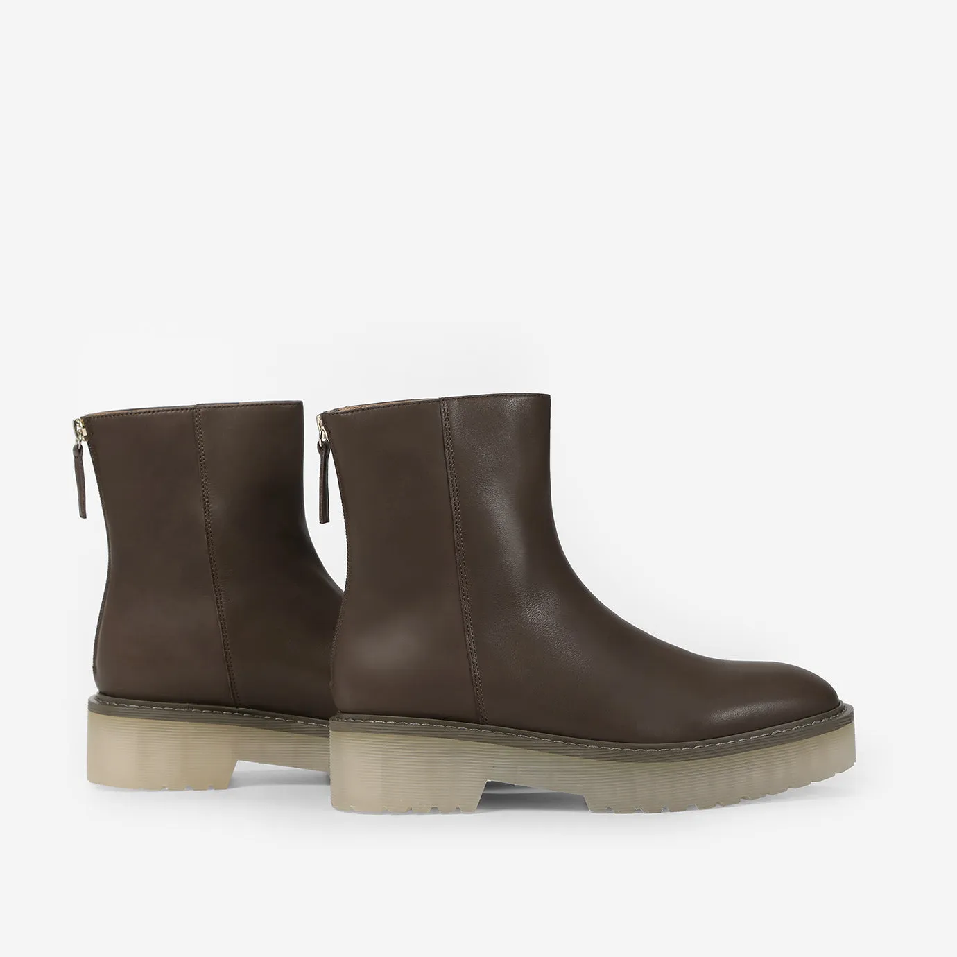 Beracamy Zip Ankle Boot - Cacao