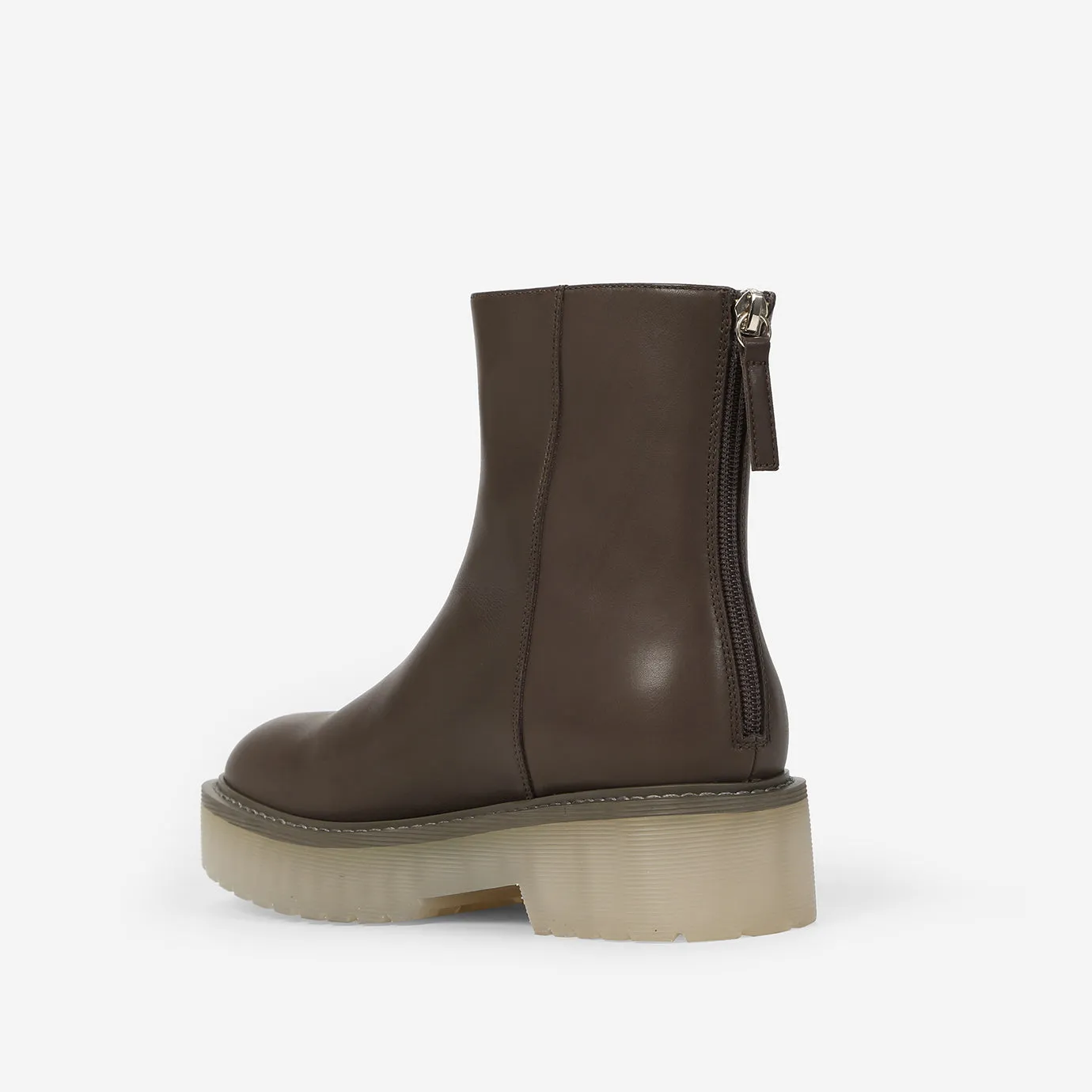 Beracamy Zip Ankle Boot - Cacao