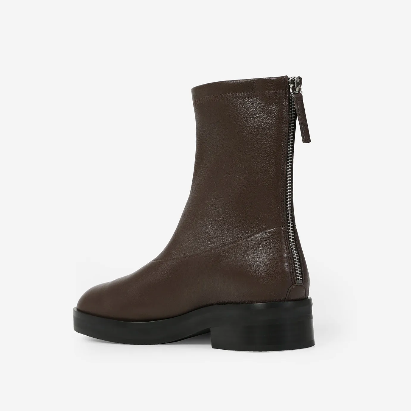 Beracamy Zip Ankle Boot - Cacao