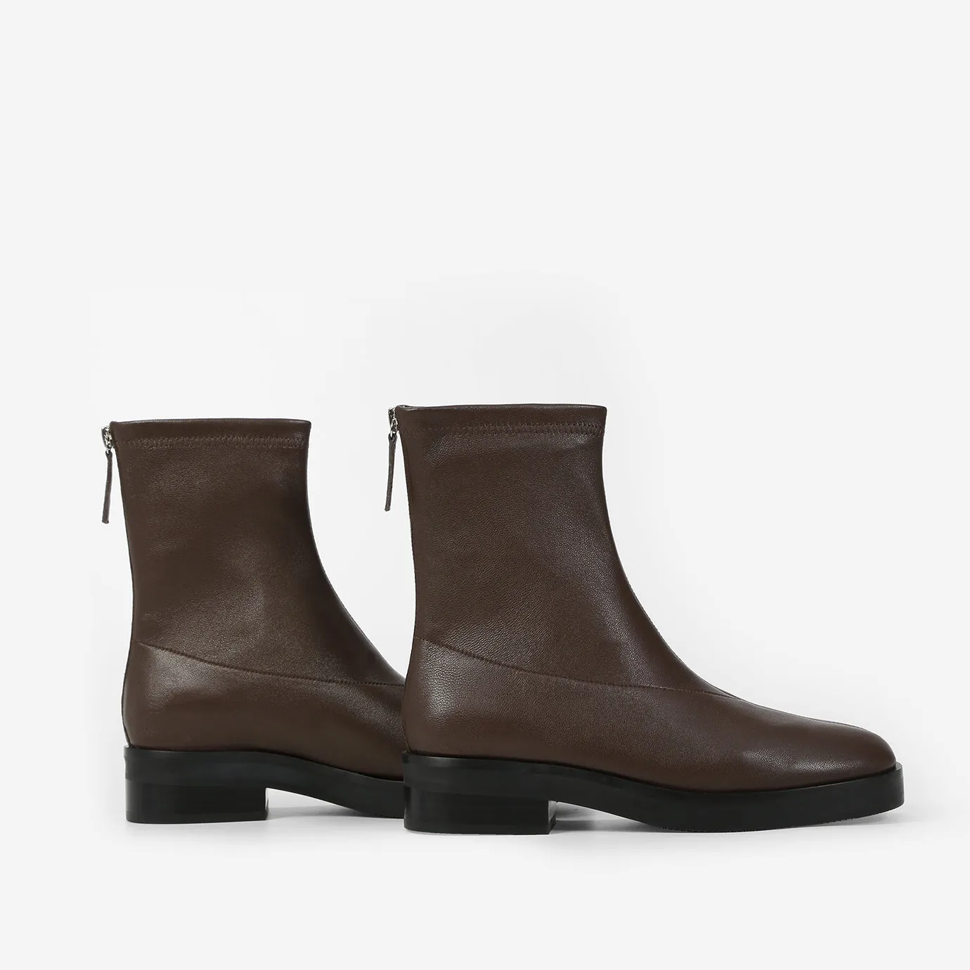 Beracamy Zip Ankle Boot - Cacao