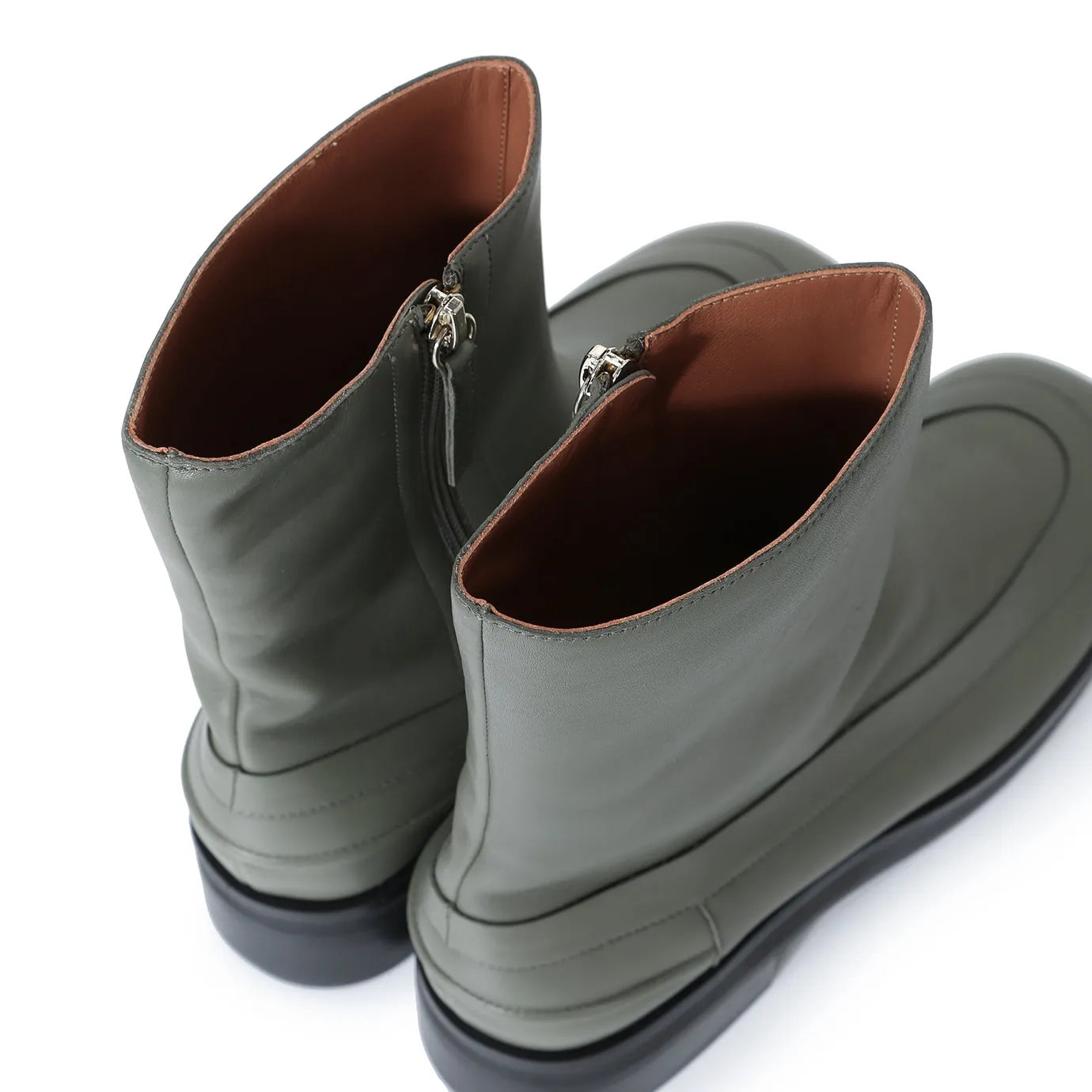 Beracamy Zip Ankle Boots - Grey