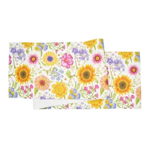 Spring Blooms Printed Table Runner