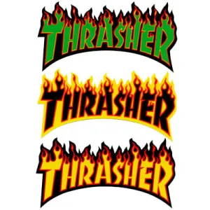 Thrasher - Flame Logo 6" Sticker Thrasher